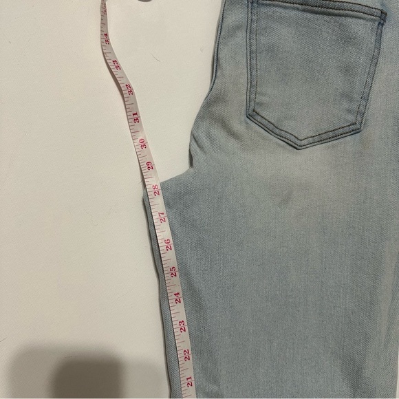 CP Jeans Light Blue High Waisted Straight Women's Jeans Sz 3/26 Button Fly - Picture 10 of 11